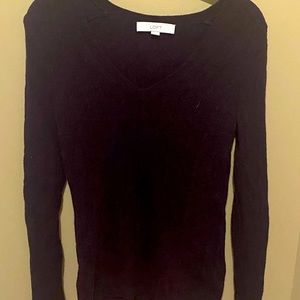 Loft Burgundy V-Neck Sweater